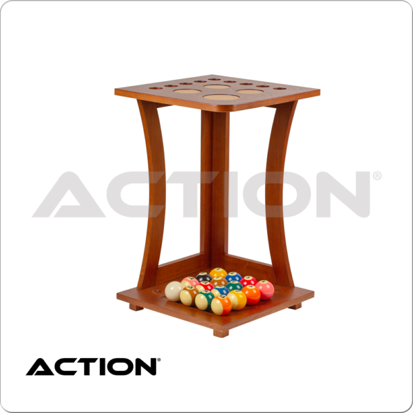Deluxe 9 Cue Floor Rack - Honey